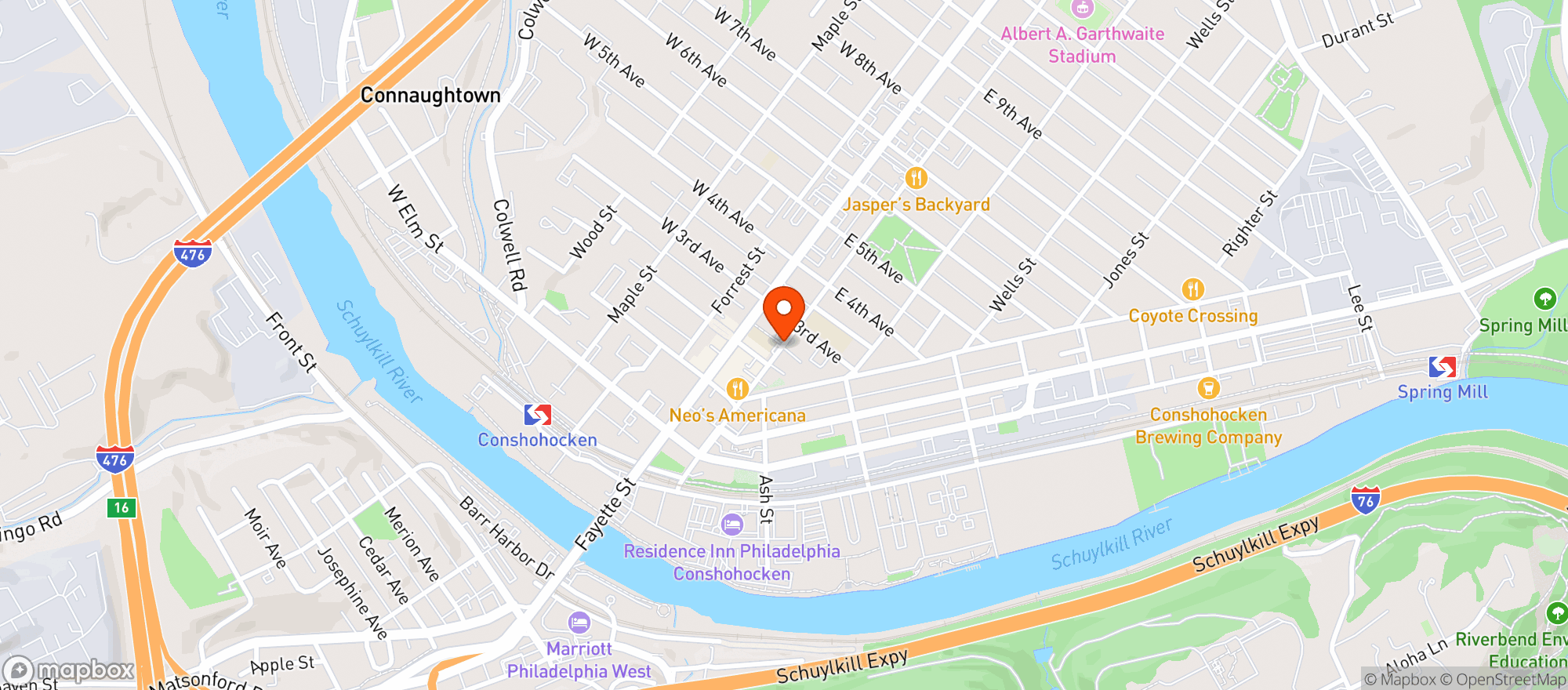 Map showing PIERMANI & SON