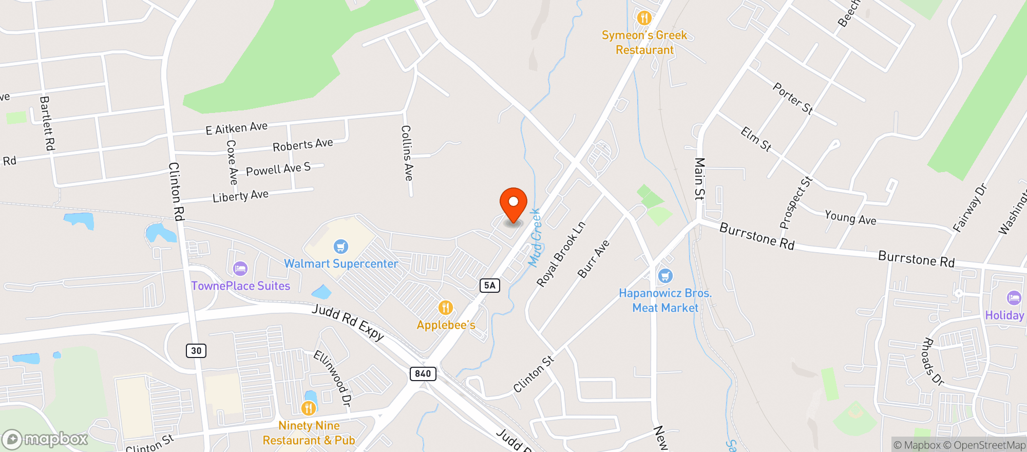 Map showing Gnc