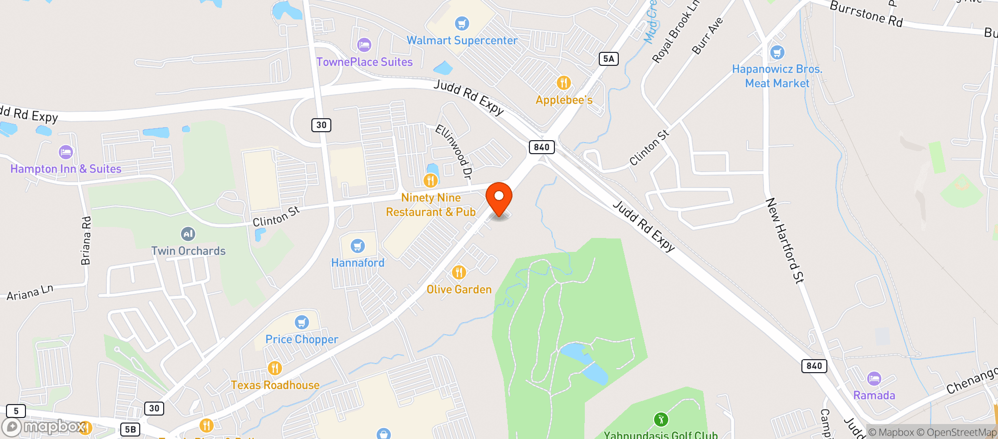 Map showing BREMER WINE & LIQUOR