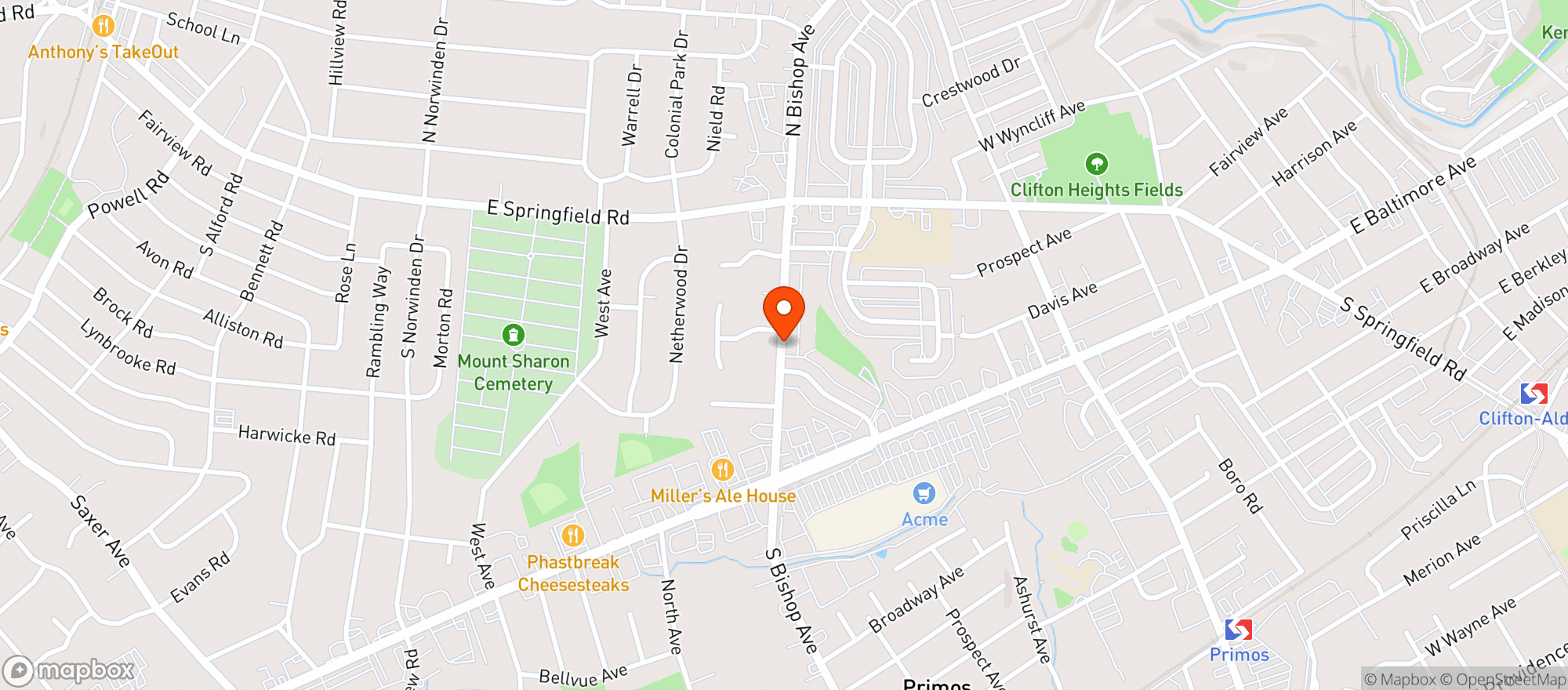 Map showing Rite Buy Beer