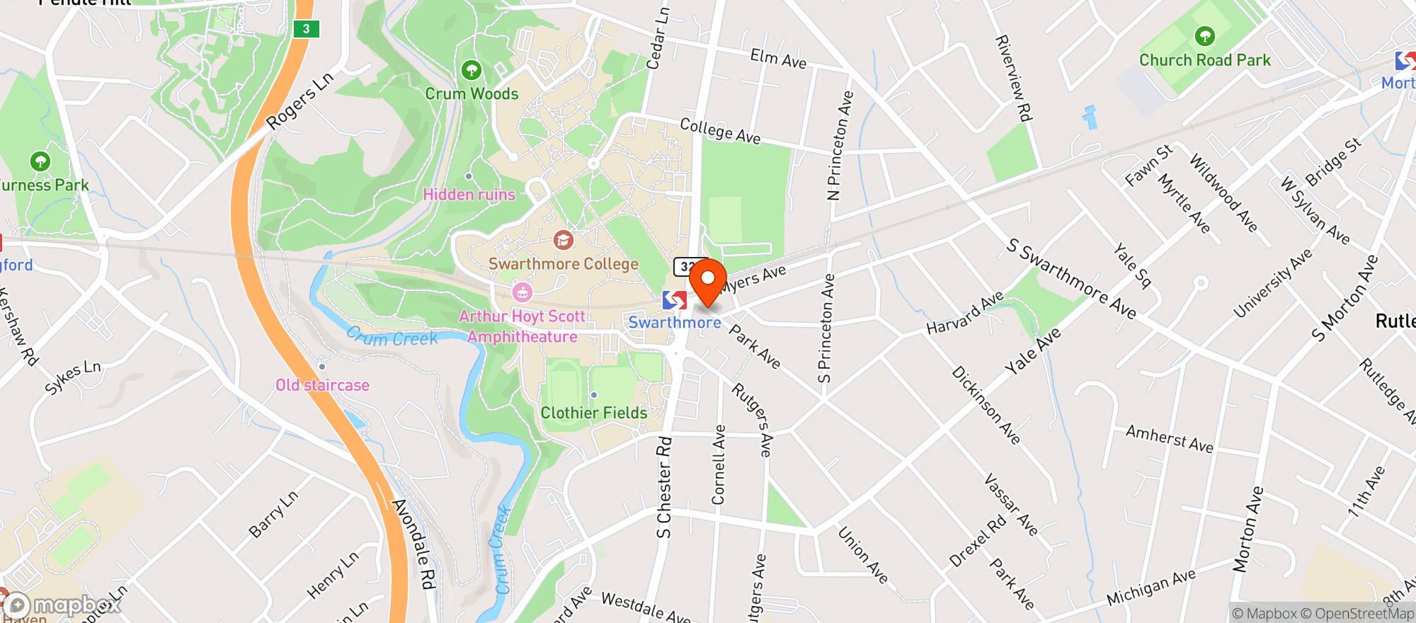 Map showing Lunas Mexican Grill