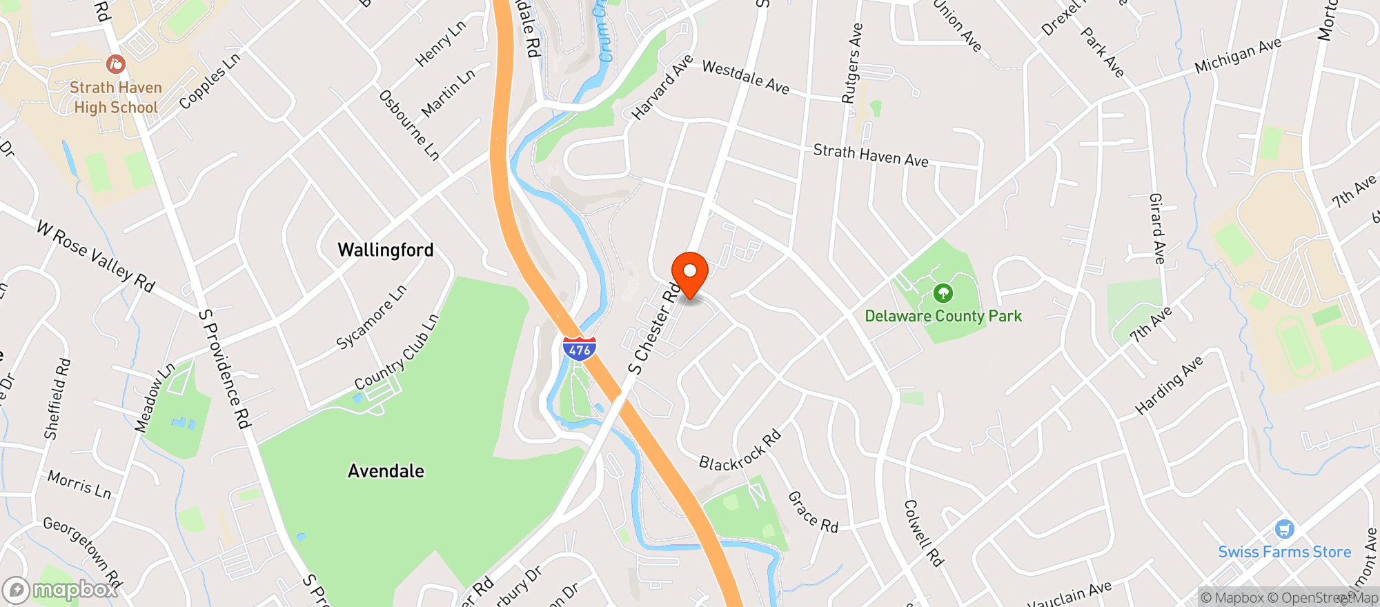 Map showing The 320 Market Cafe-swarthmore