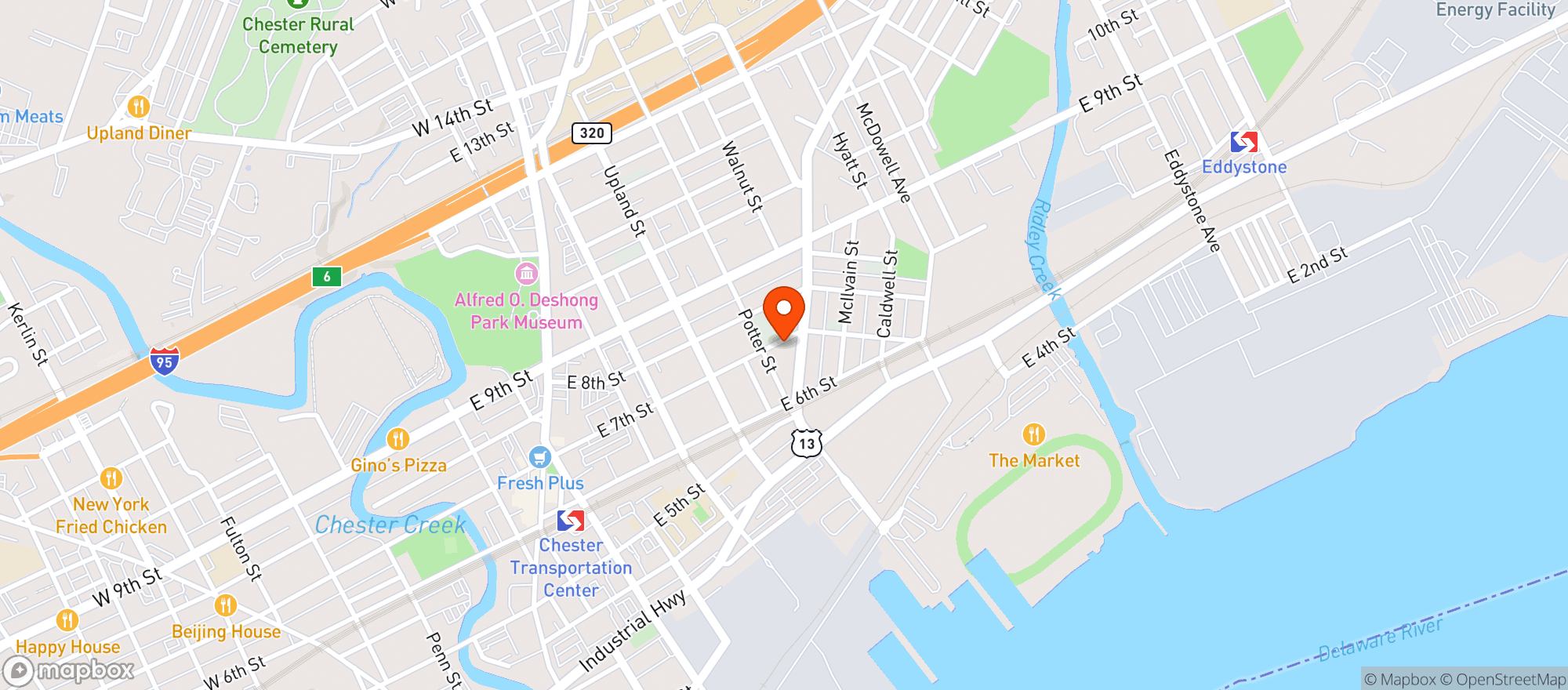 Map showing Five O One Bar