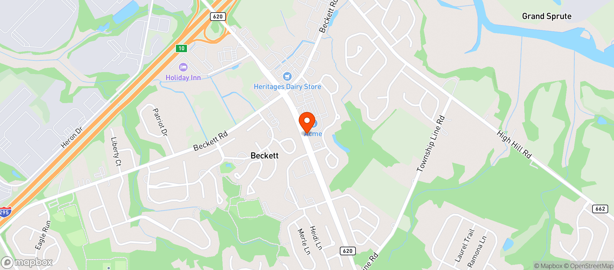 Map showing Acme Market #943