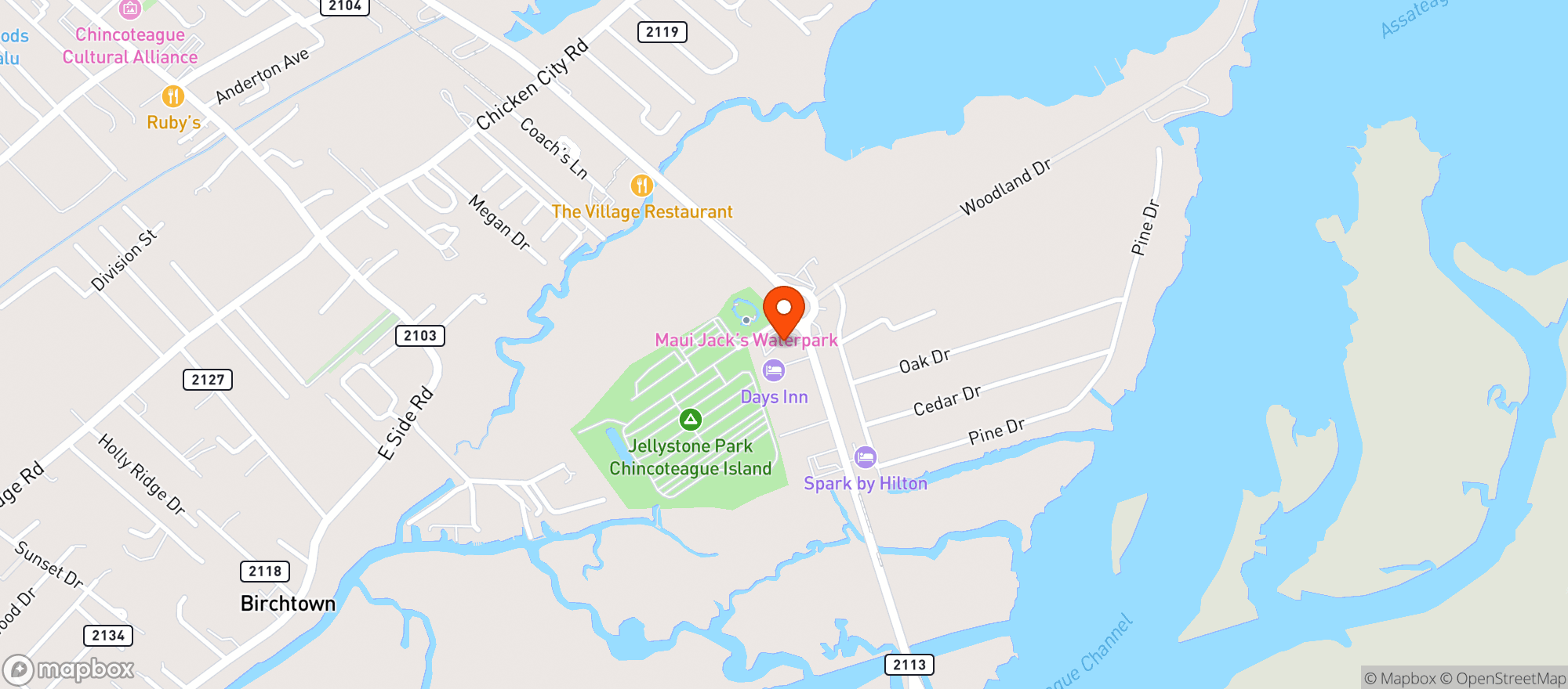 Map showing THIRSTY MOSQUITO