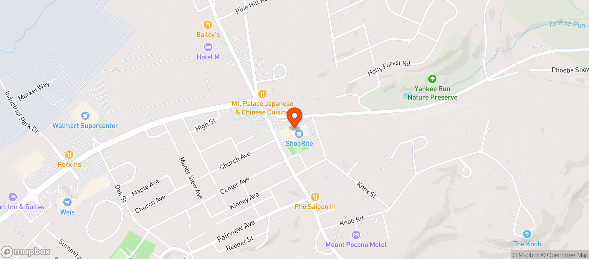 Map showing Shoprite