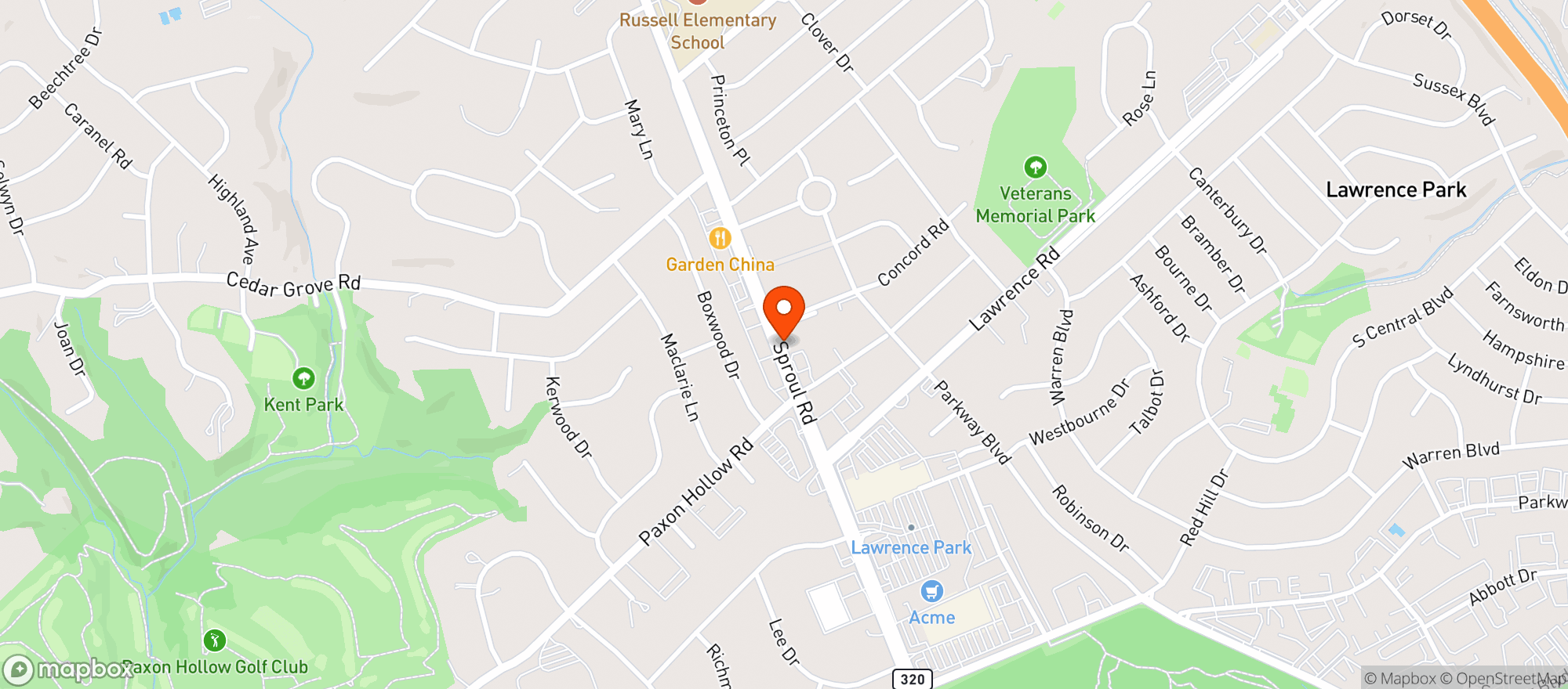 Map showing Gnc