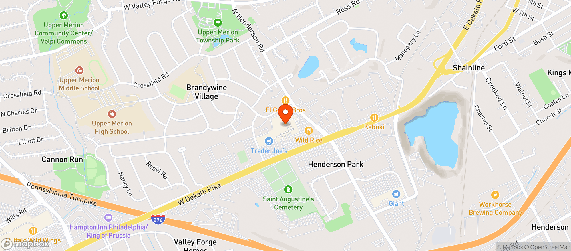 Map showing Target