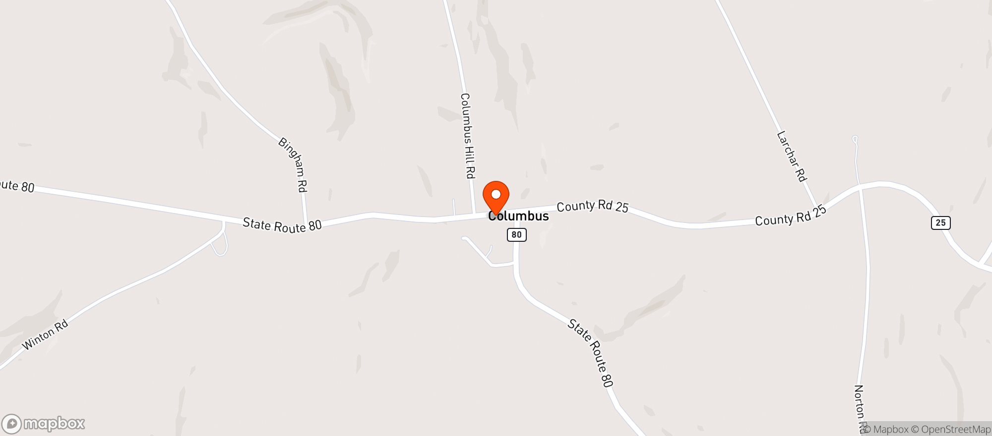 Map showing Columbus Public House