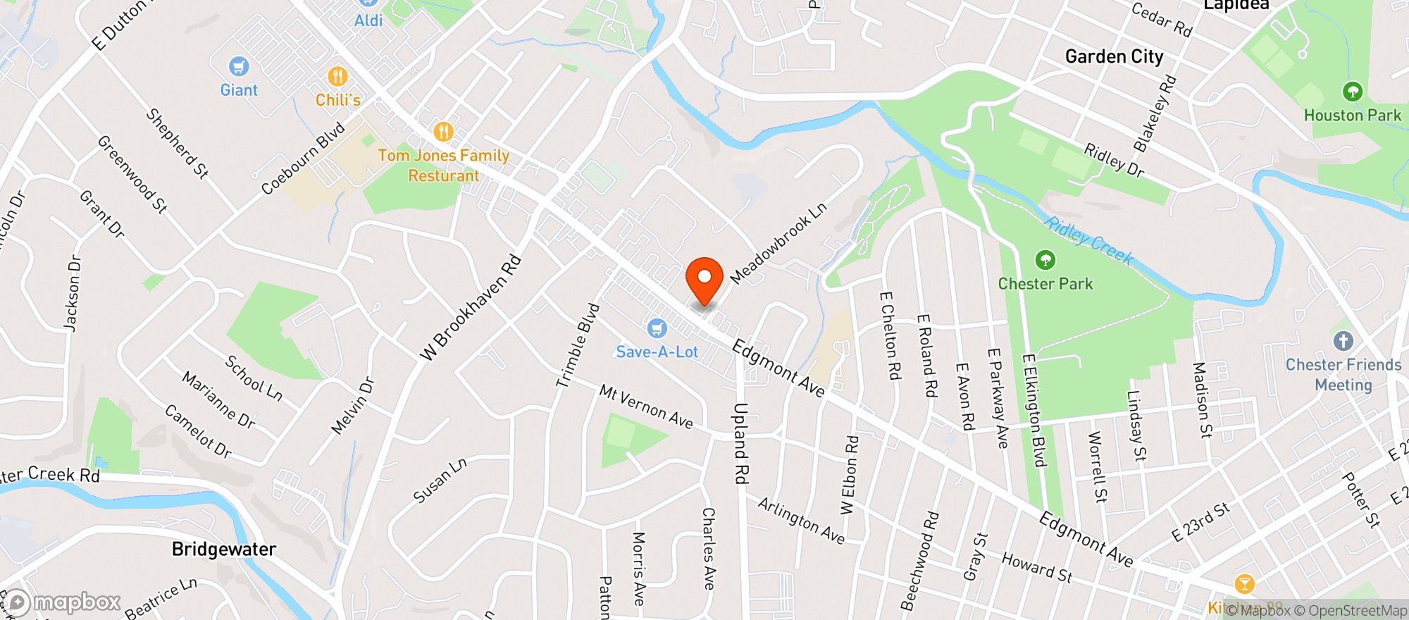 Map showing Burman’s Health Shop