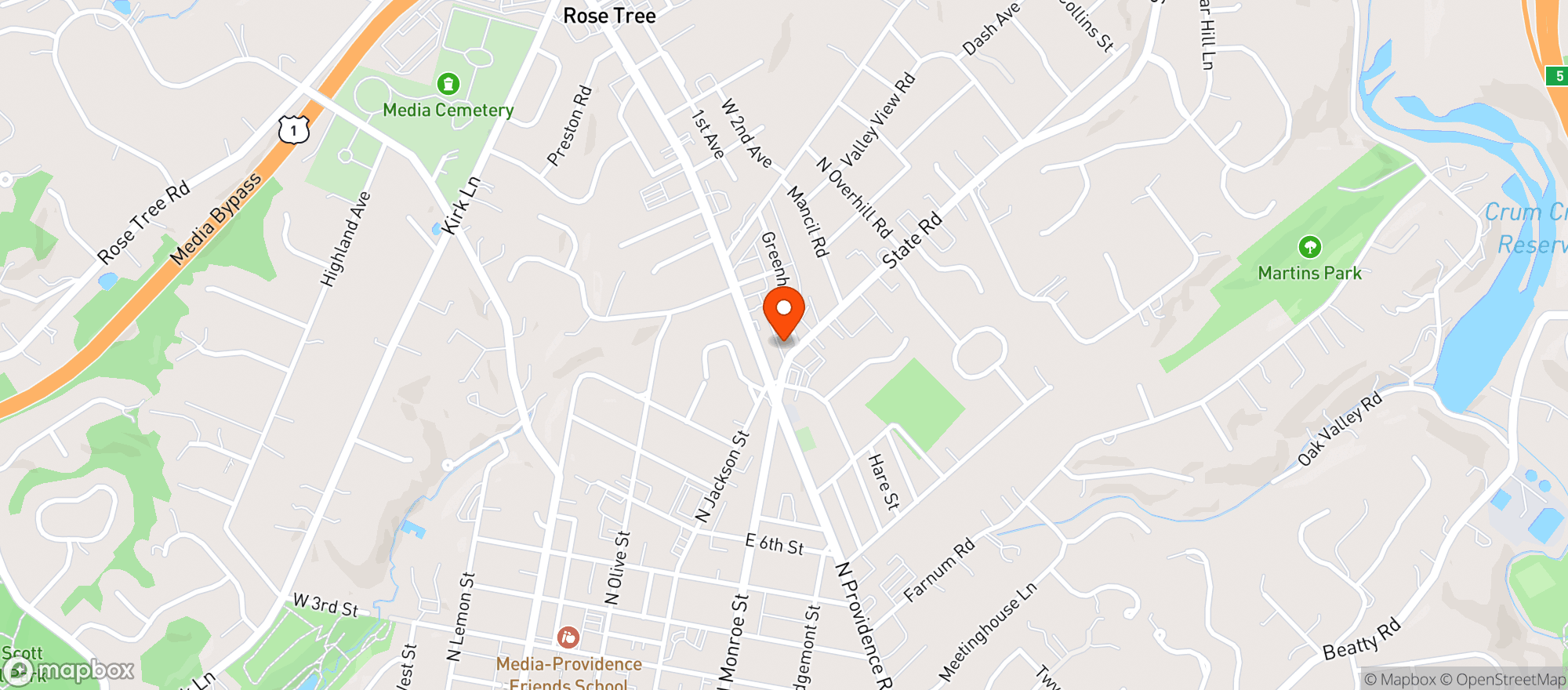 Map showing Rocko'S Beverage