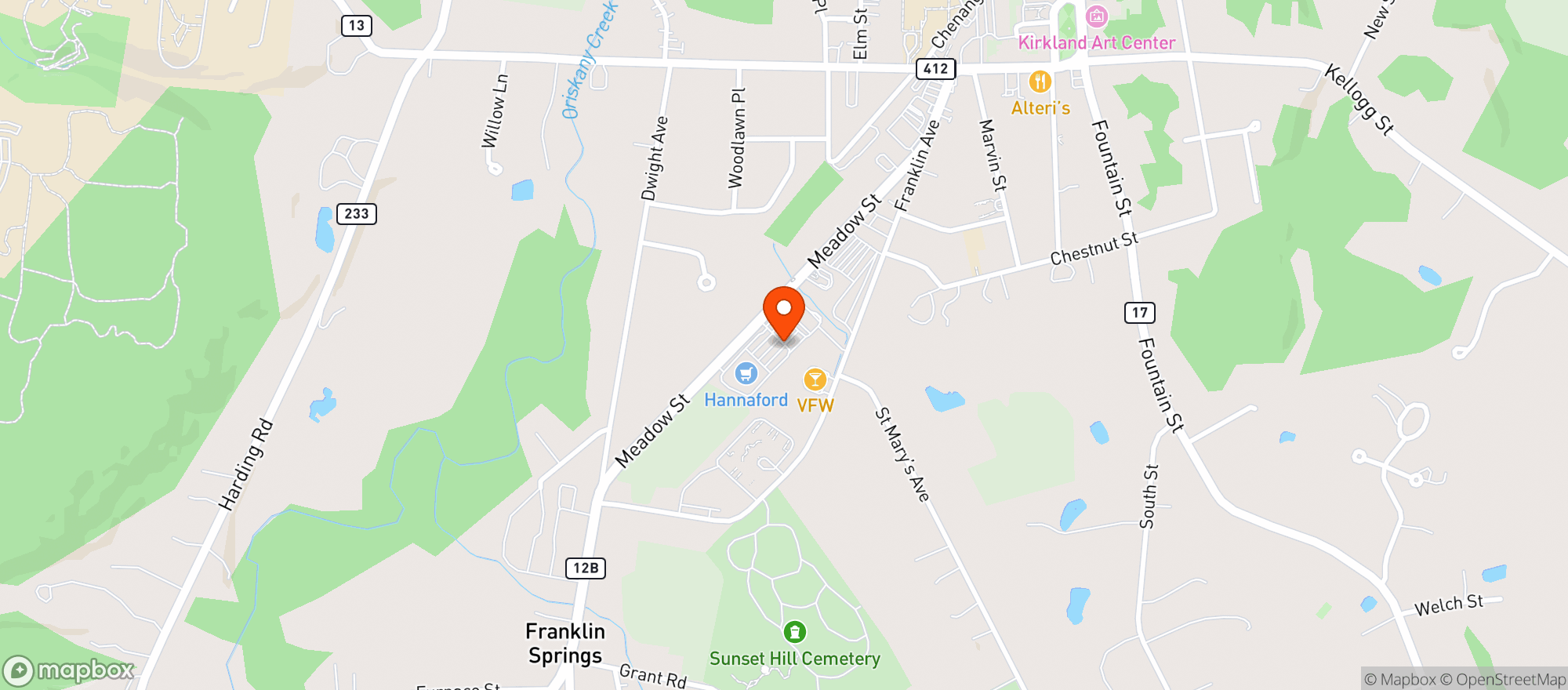 Map showing Clinton Wine & Spirits
