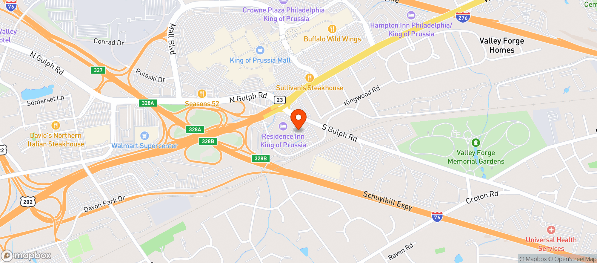 Map showing Excitement Smokin