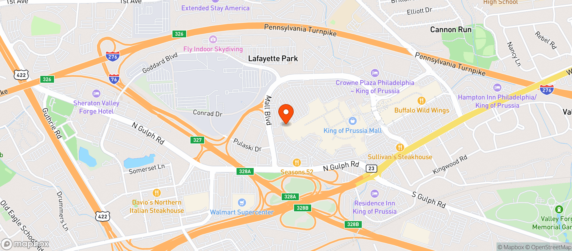 Map showing Yard House #8371