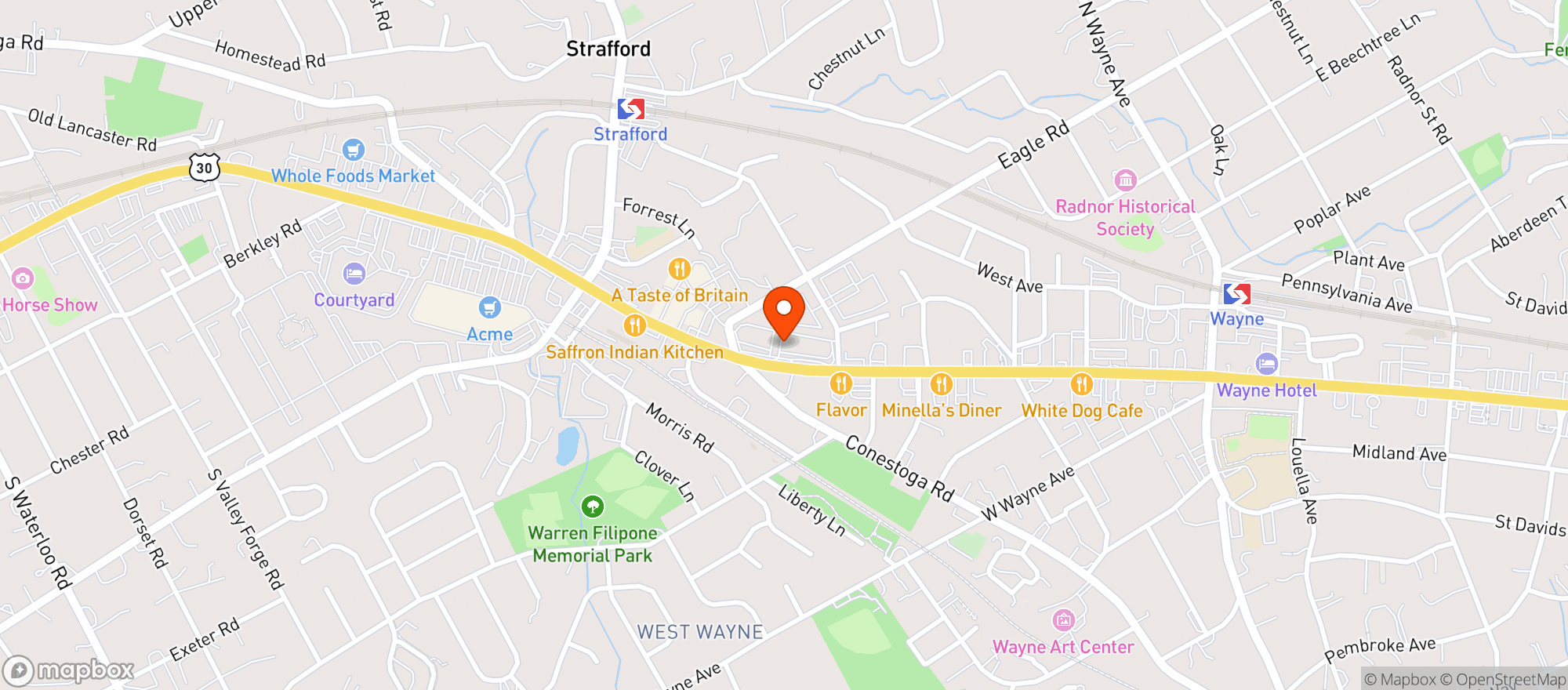 Map showing Dibruno's-Wayne #480