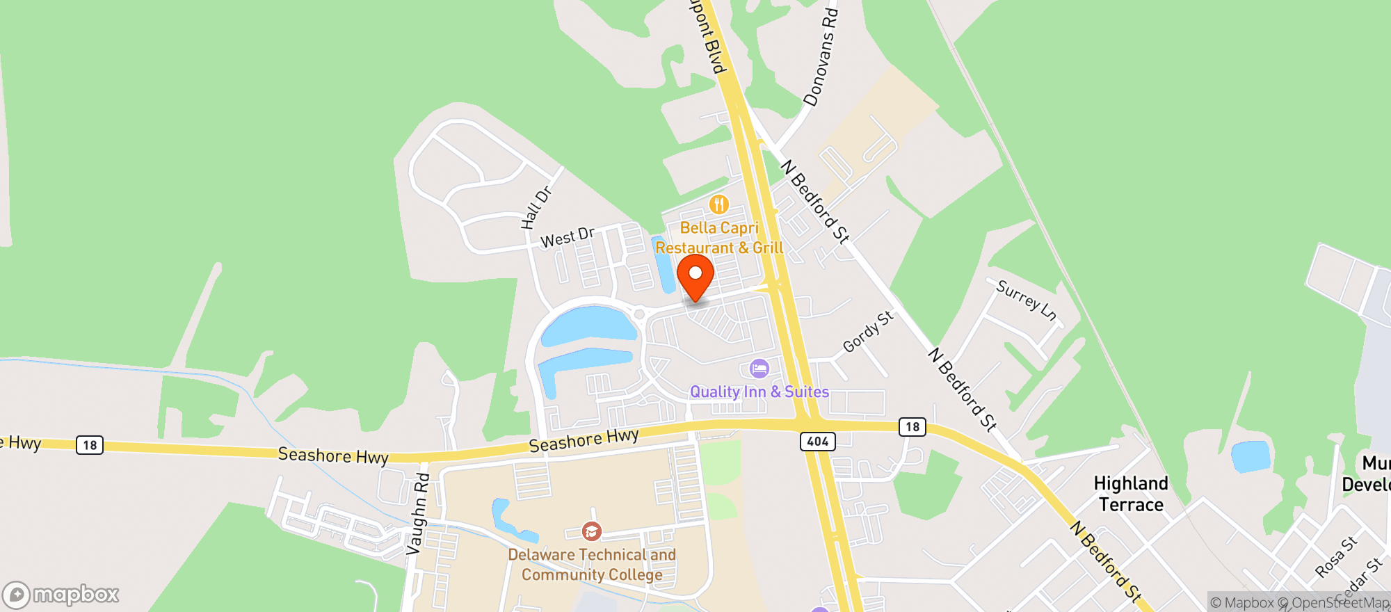Map showing ONE STOP LIQUOR MART