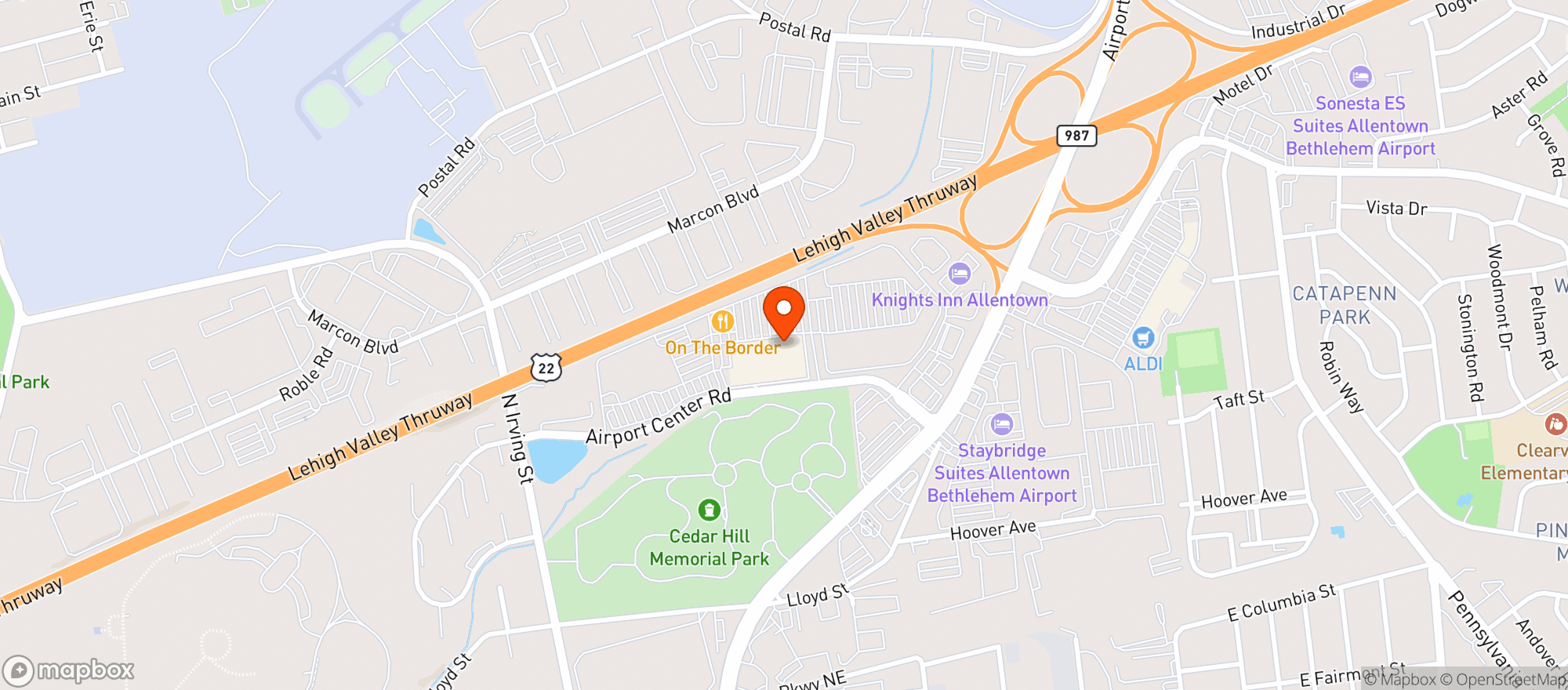 Map showing Target