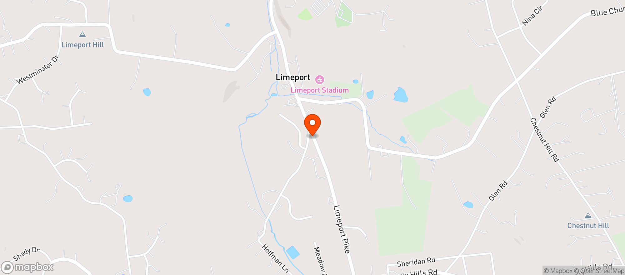 Map showing Ye Olde Limeport Hotel