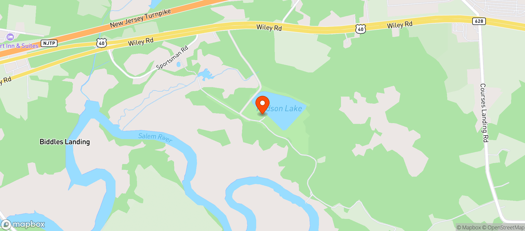 Map showing Salem County Sportsmen’s Club