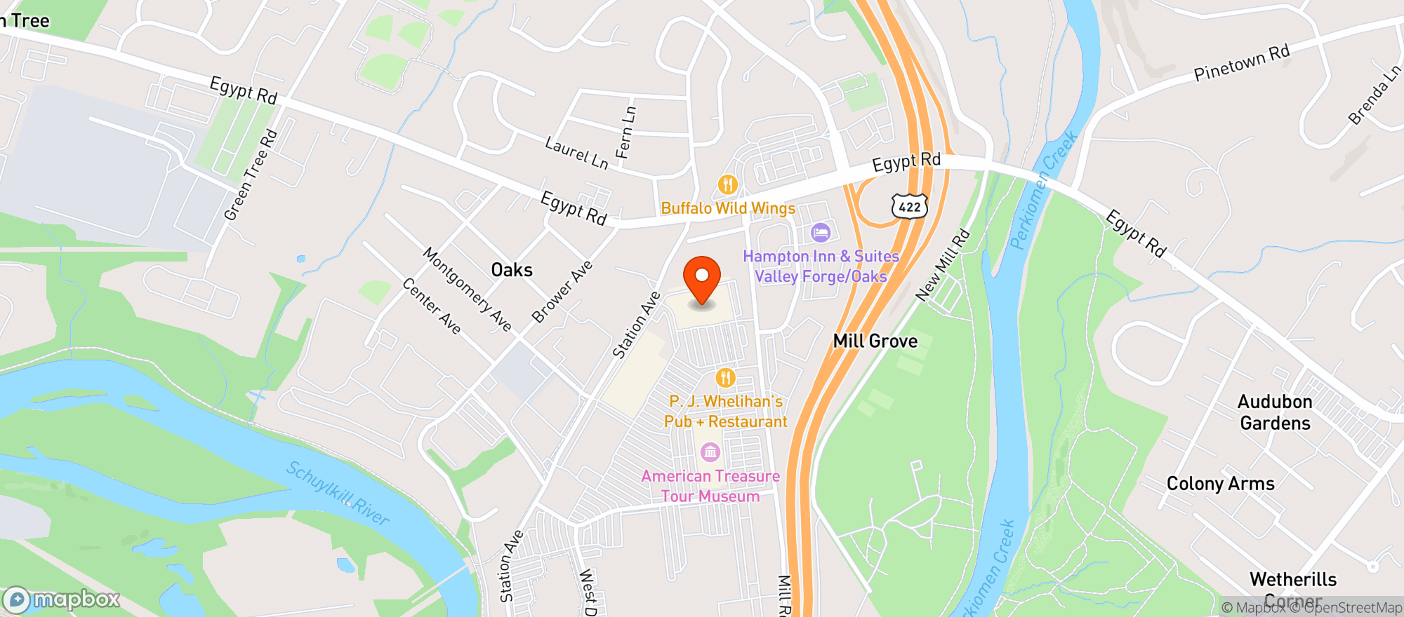 Map showing Target