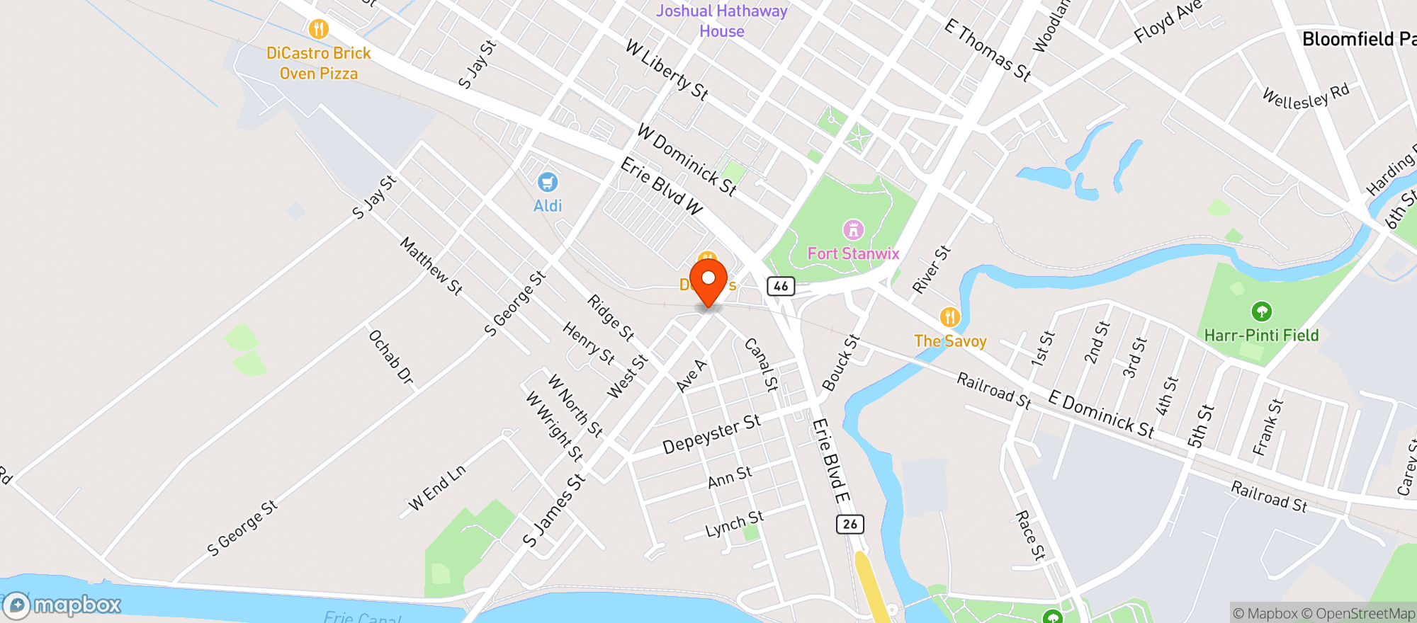 Map showing Copper City Smoke & Beverage