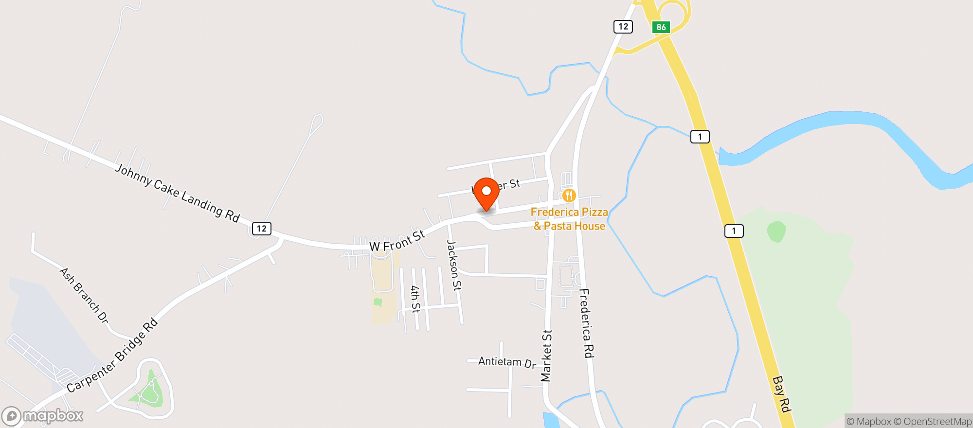Map showing Southern Glazers Wine & Spirits