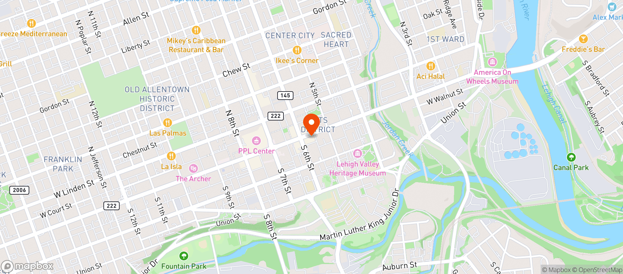 Map showing Tacos Y Tequila