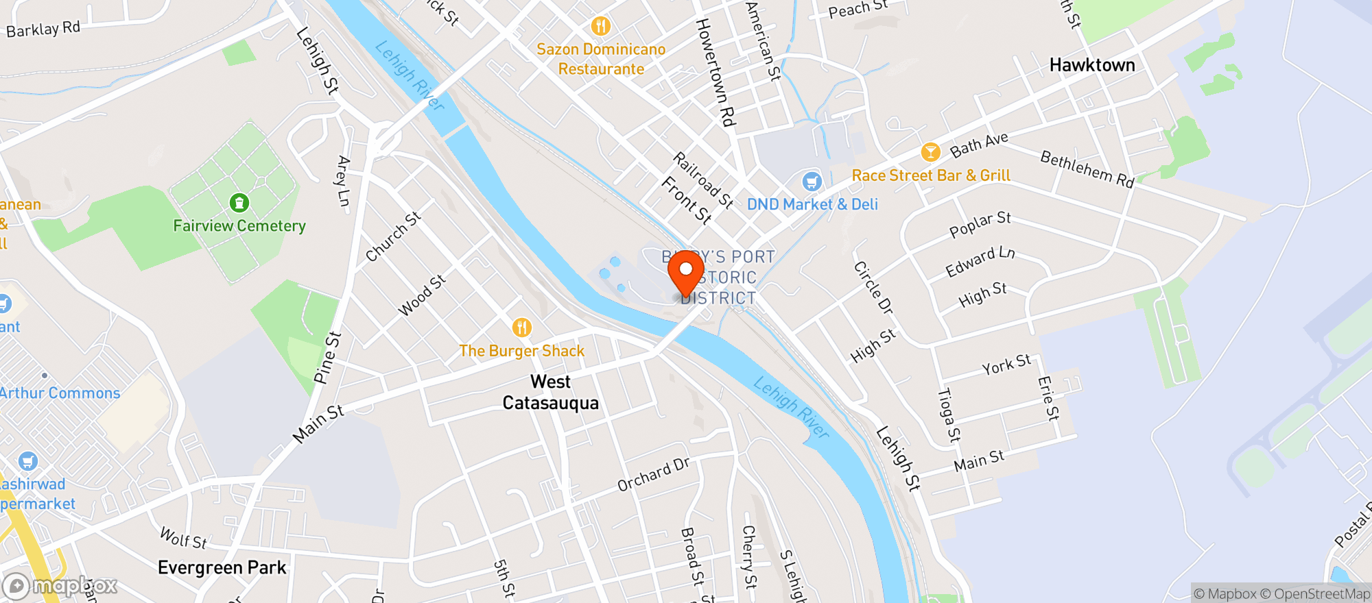 Map showing Catty Beverage