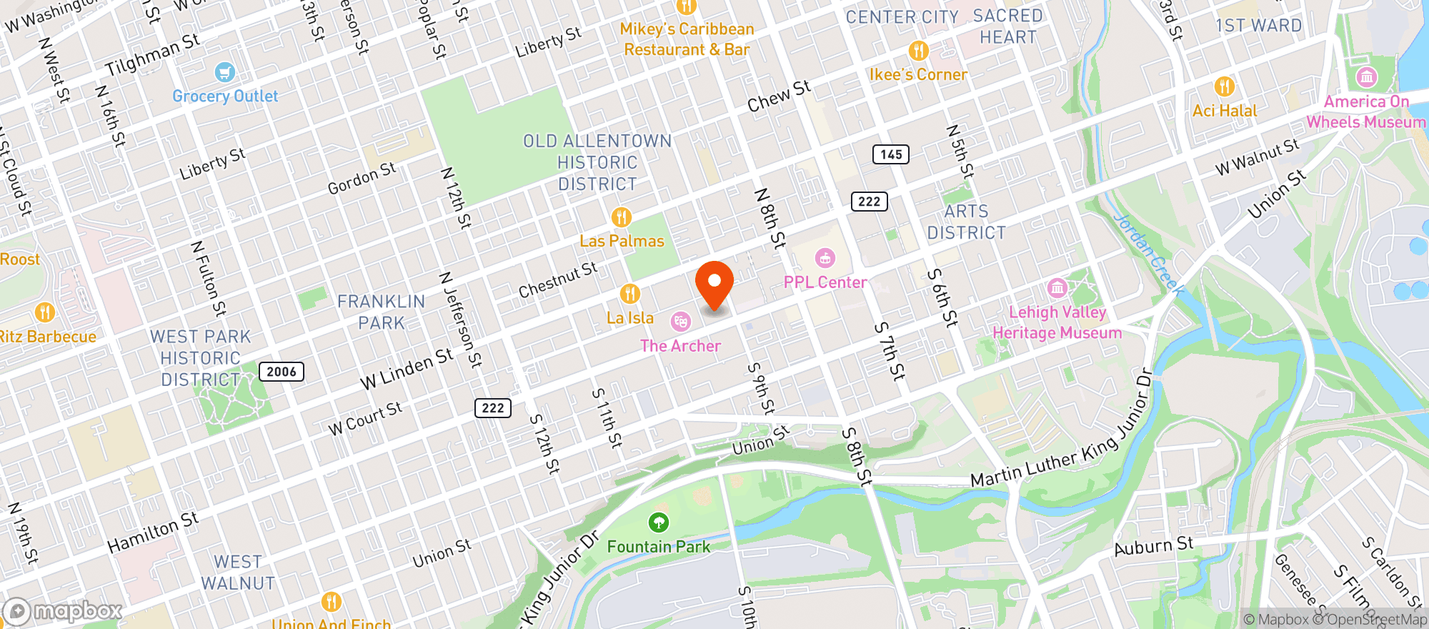 Map showing Smooth Roots Cbd