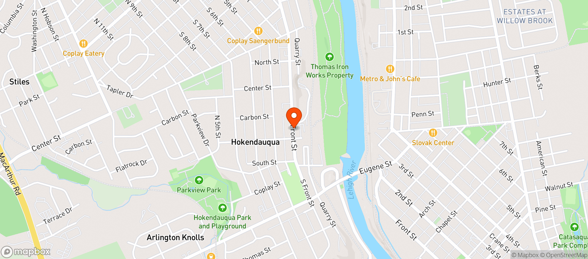 Map showing Hokey Beverage