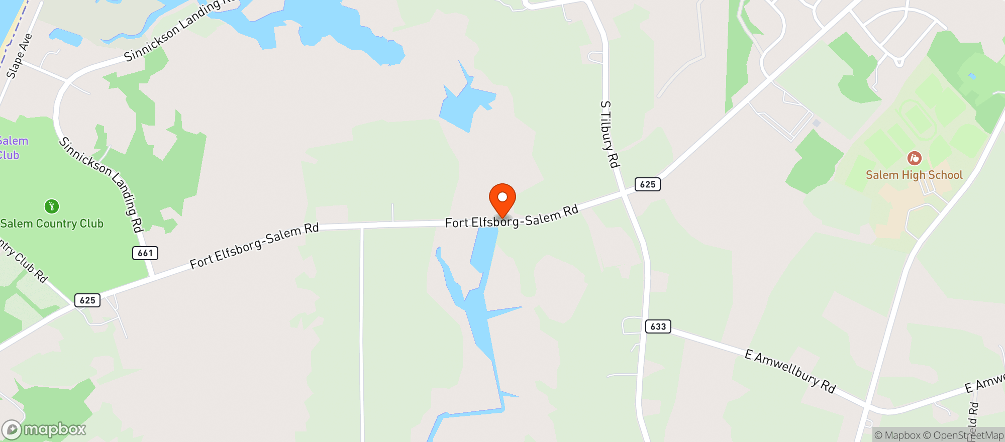 Map showing KURTS PACKAGE STORE