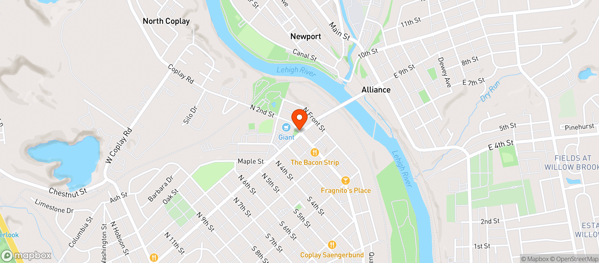 Map showing Giant Food Store