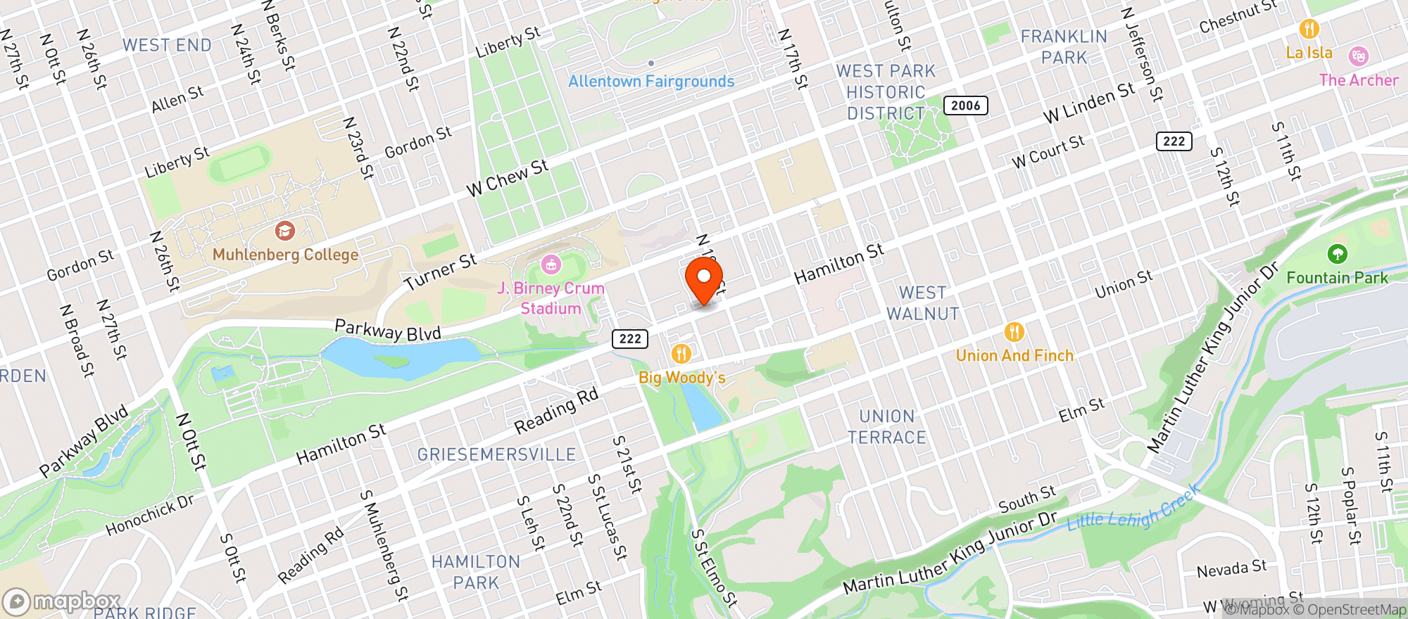 Map showing Beers To Go