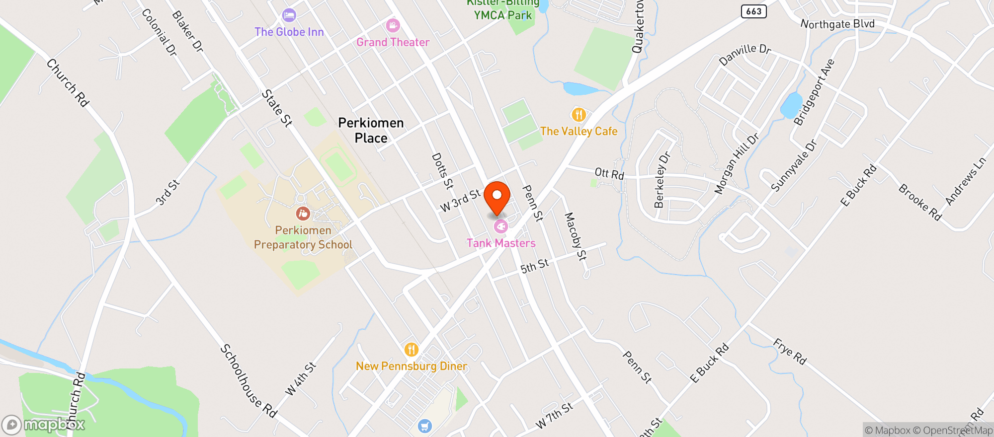 Map showing Sergeant Frank's CBD And More
