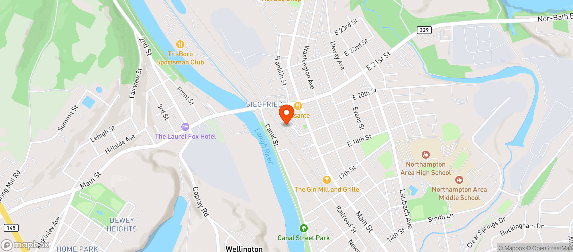 Map showing Tanczos Beverage