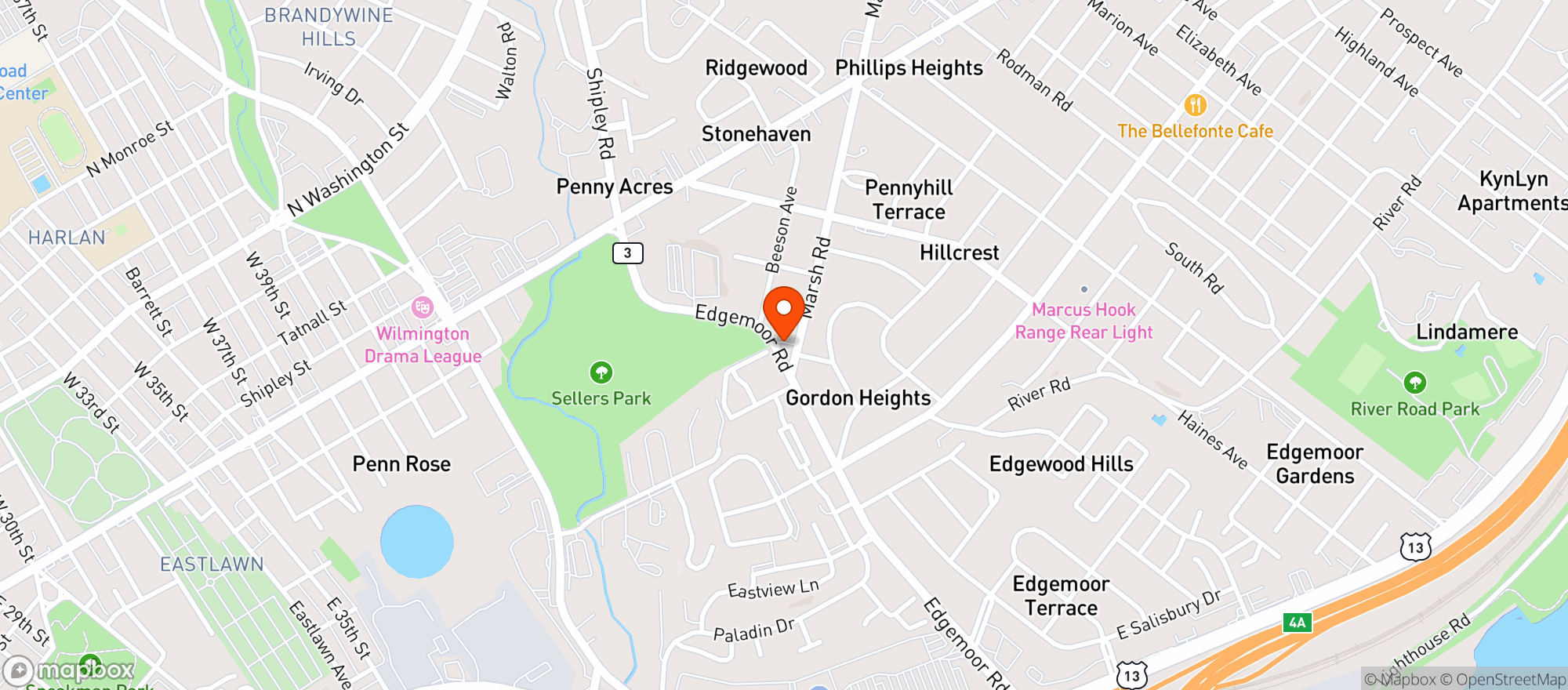 Map showing 310 Liquors