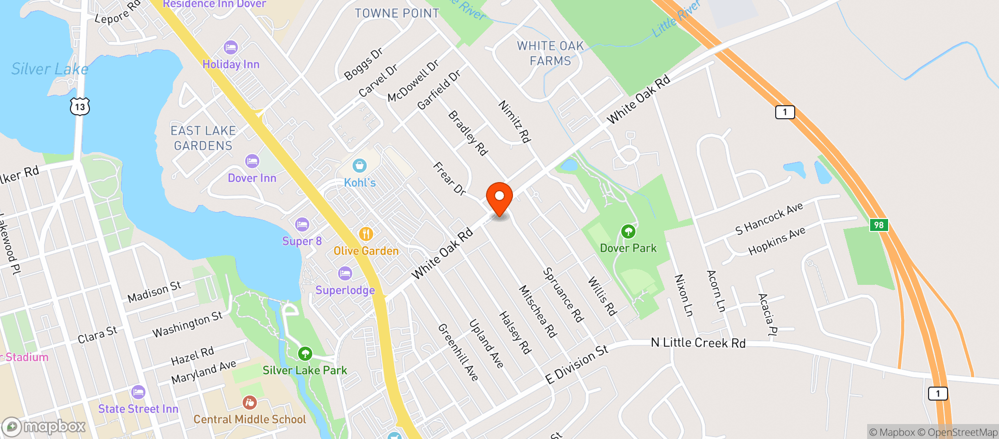 Map showing 352 Liquors
