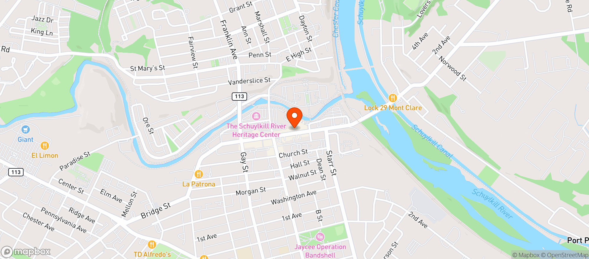 Map showing Sedona Taphouse
