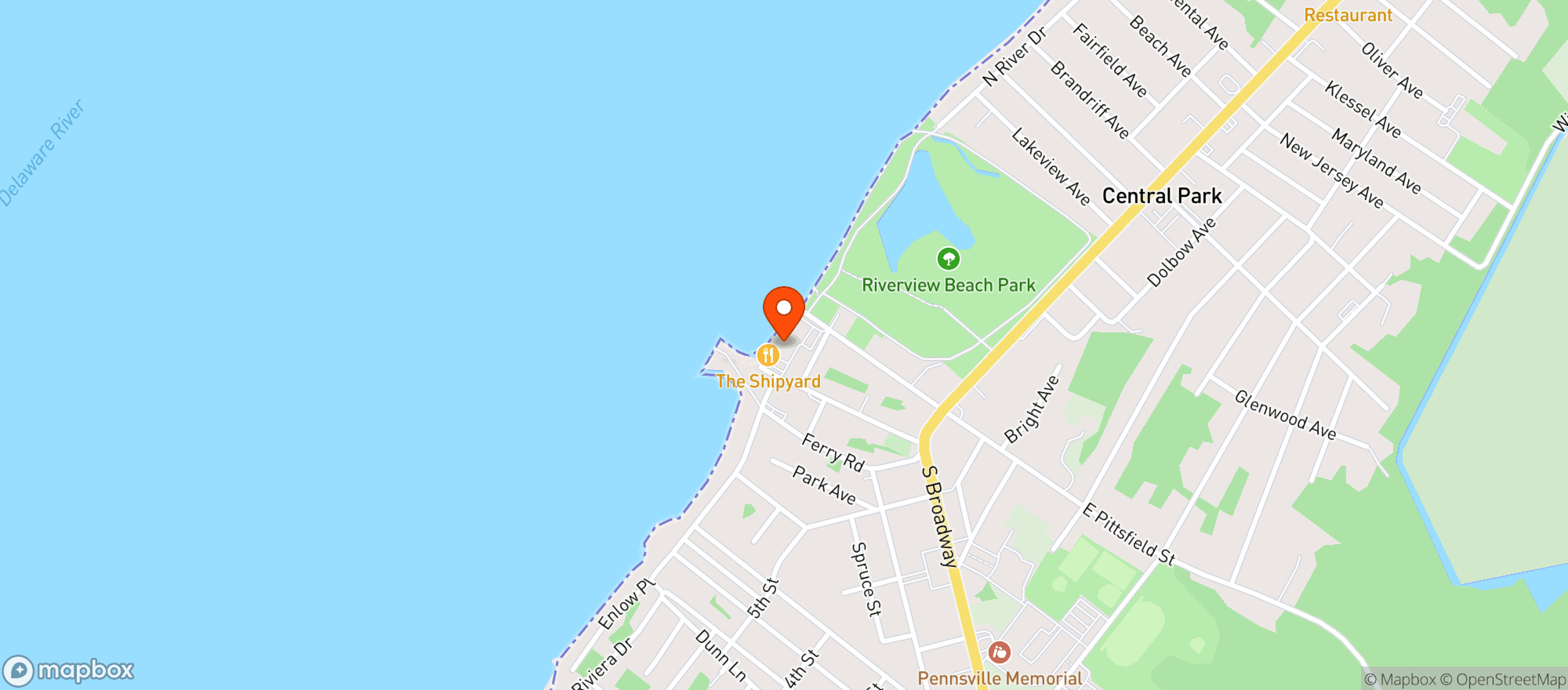 Map showing The Shipyard