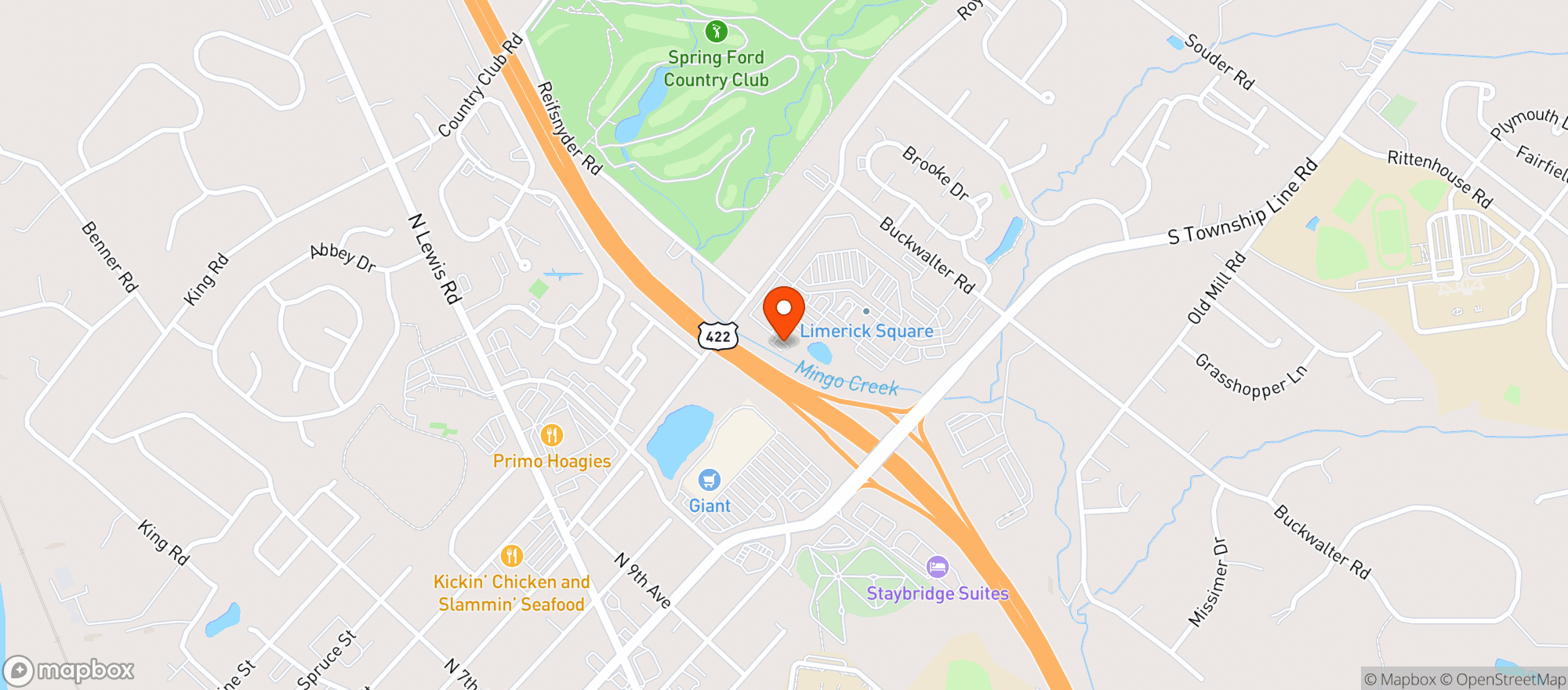 Map showing Magerks Pub