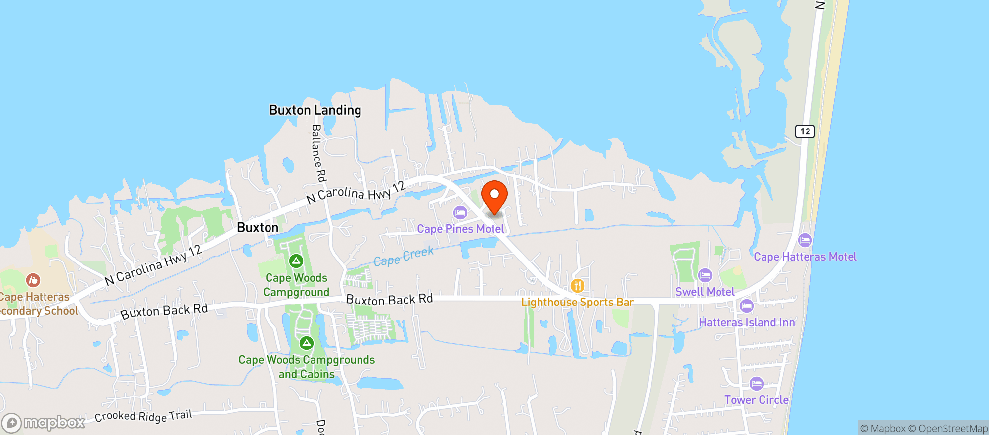 Map showing Conner's Supermarket