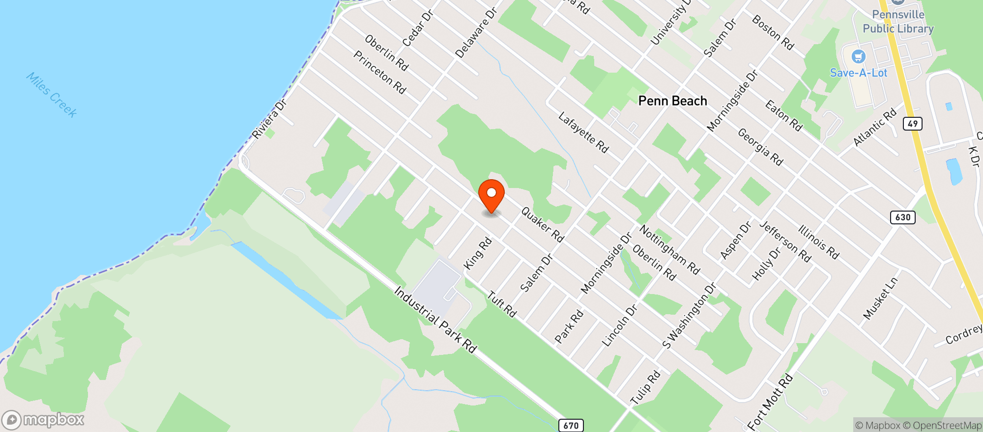 Map showing Gray Mancave & Entertainment Complex