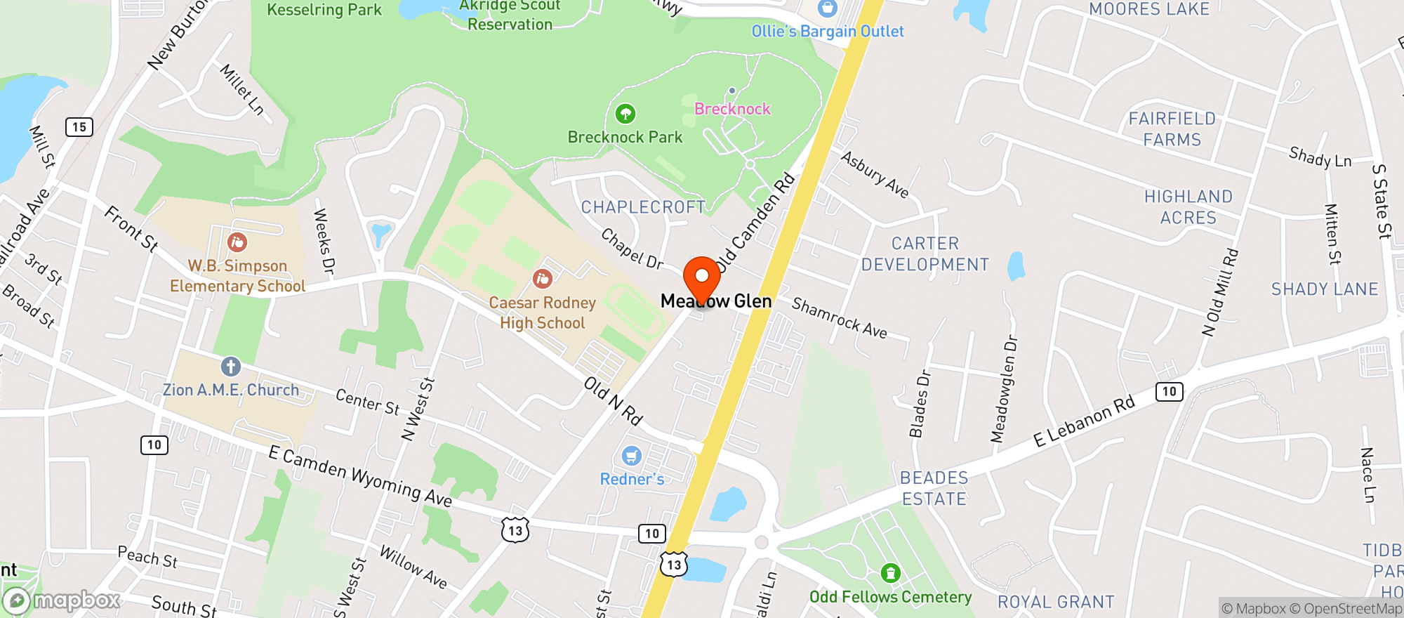 Map showing 417 Liquors