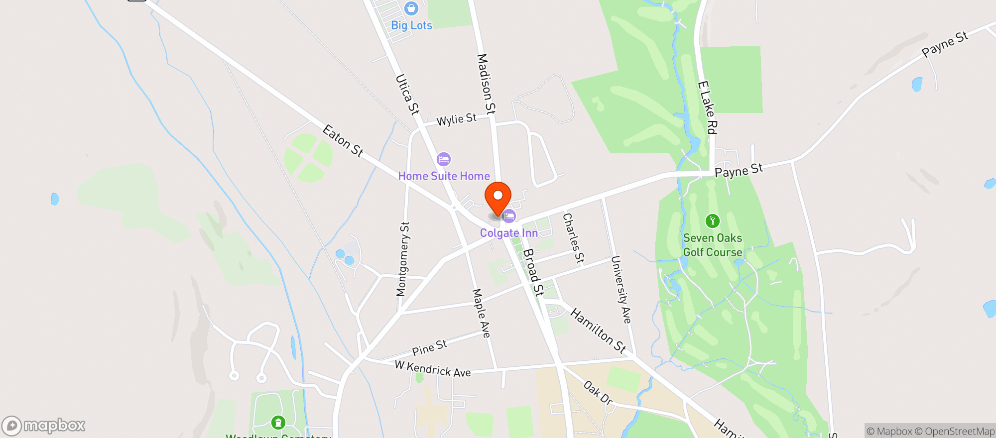 Map showing Marthas on Madison