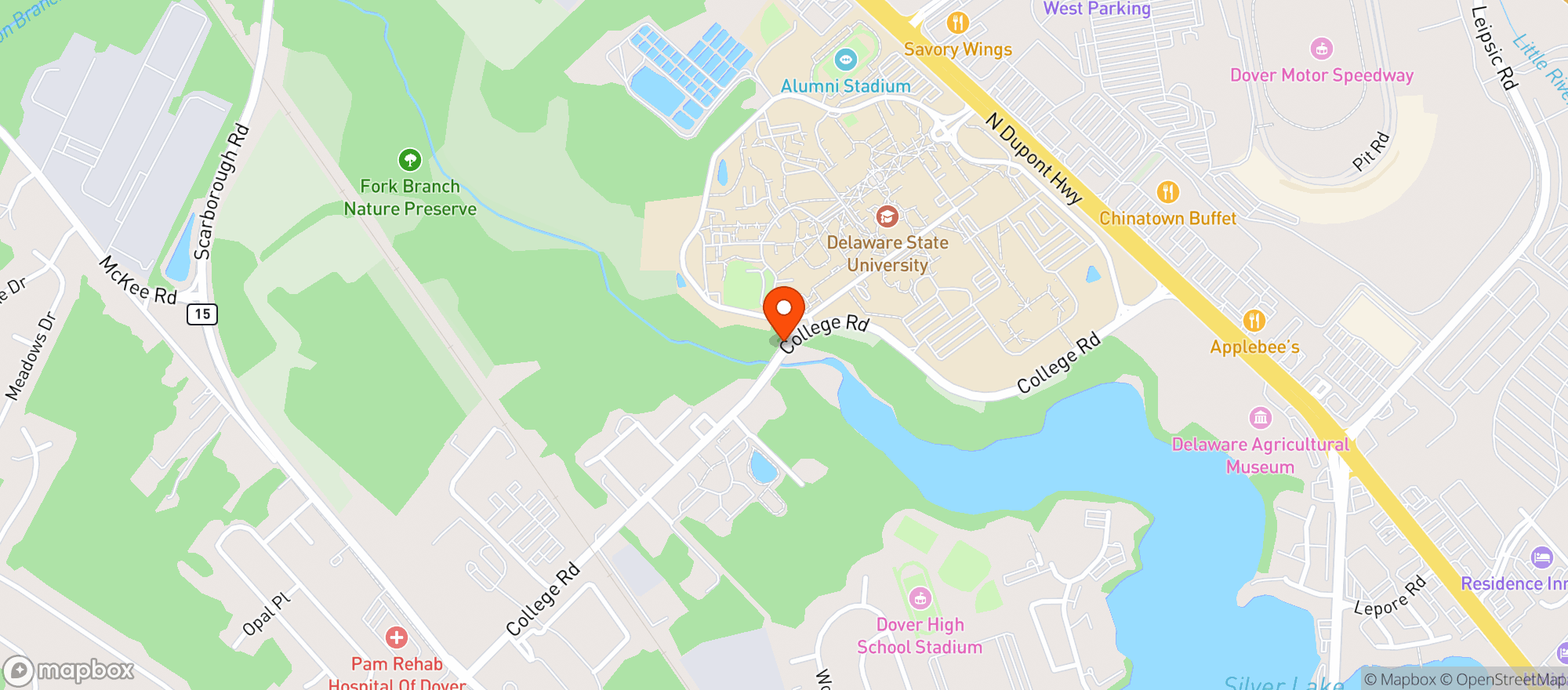 Map showing RAMS SMOKE HUT