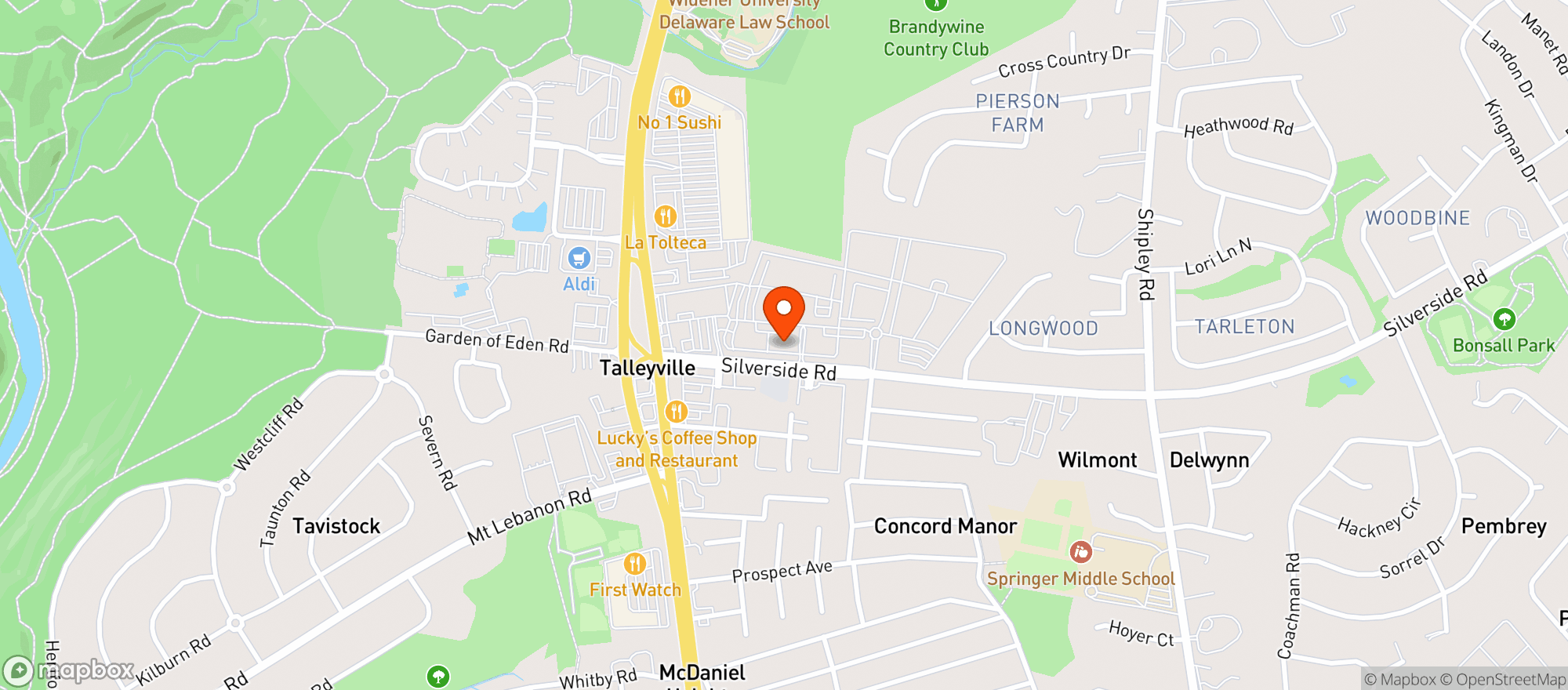 Map showing El Camino Mexican Kitchen