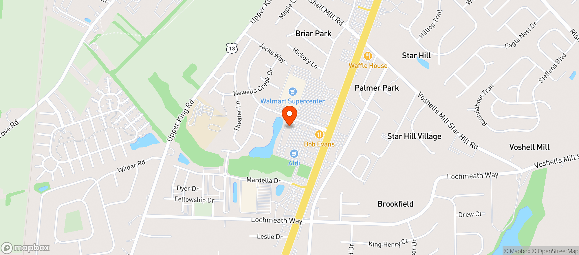 Map showing Gnc