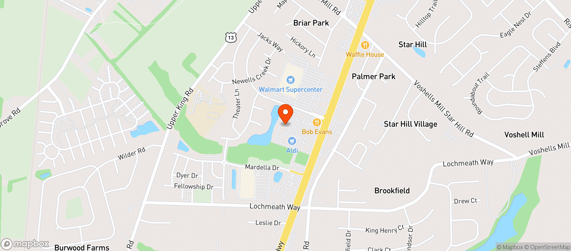 Map showing CAMDEN LIQUORS