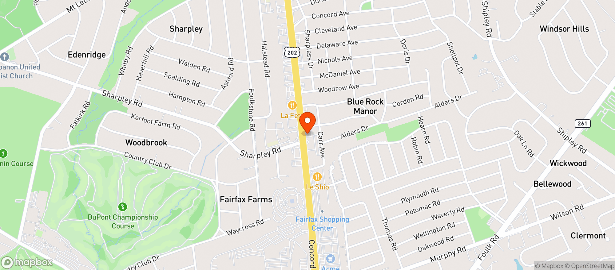 Map showing 441 Liquors