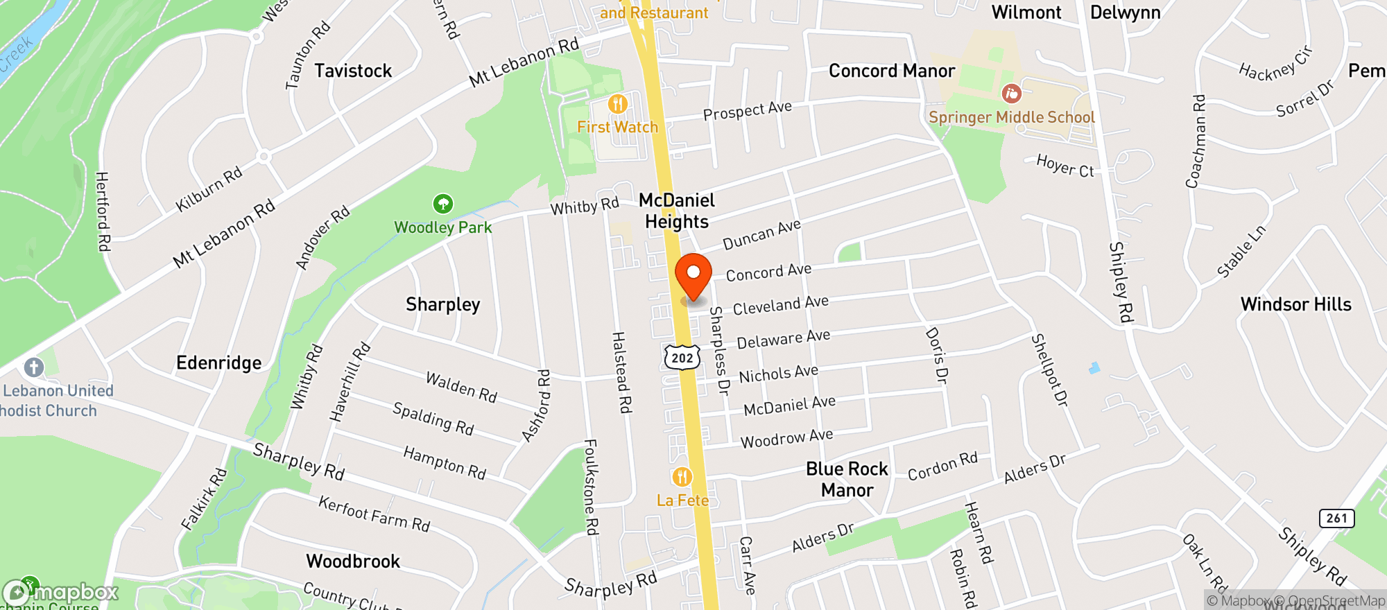 Map showing 304 Liquors